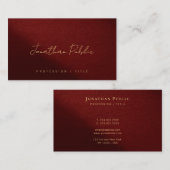 Elegant Modern Handwritten Script Template Custom 名刺 (正面/裏面)