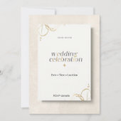 Elegant Modern Invitation Card Minimal Luxury Even 招待状 (正面)