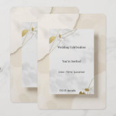 Elegant Modern Invitation Card Minimal Luxury Even 招待状 (正面/裏面)