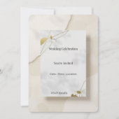 Elegant Modern Invitation Card Minimal Luxury Even 招待状 (正面)