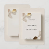 Elegant Modern Invitation Card Minimal Luxury Even 招待状 (正面/裏面)