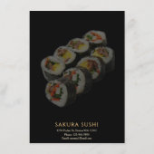 Elegant Modern Japanese Sushi Restaurant  メニュー (裏面)