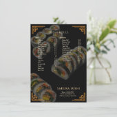 Elegant Modern Japanese Sushi Restaurant  メニュー (スタンド正面)
