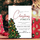 Elegant Modern Joy Christmas Party 招待状