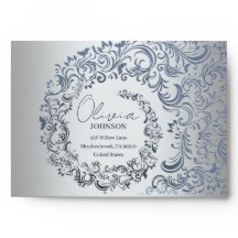 Elegant Modern Luxury Silver Envelope