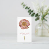 Elegant Modern Luxury Wildflower Botanical Floral 名刺 (スタンド正面)