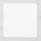 Elegant modern Menu Black and White メニュー (裏面)