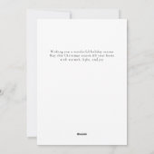 Elegant Modern Minimal Christmas Family 2 Photo シーズンカード (裏面)