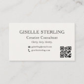 Elegant Modern Minimal Professional Photo 名刺 (正面)