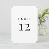 Elegant Modern Minimal Wedding Table Number Cards