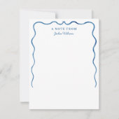 Elegant Modern Minimalist Chic Personal Stationary ノートカード (正面)