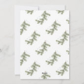 Elegant Modern Minimalist Christmas シーズンカード (裏面)