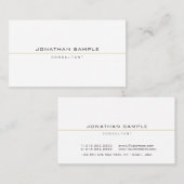 Elegant Modern Minimalist Create Your Own 名刺 (正面/裏面)