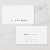 Elegant Modern Minimalist Create Your Own 名刺 (正面/裏面)