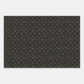Elegant modern minimalist holly pattern ラッピングペーパーシート (正面2)