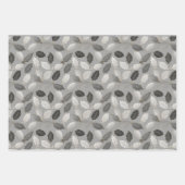 Elegant modern minimalist holly pattern ラッピングペーパーシート (正面)