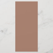 Elegant Modern Minimalist Light Brown Menu メニュー (裏面)