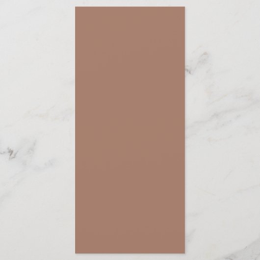 Elegant Modern Minimalist Light Brown Menu メニュー (裏面)