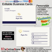 Elegant Modern Minimalist Navy Blue Cream Pearl 名刺