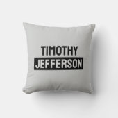 Elegant Modern Minimalist Own Name クッション (正面)