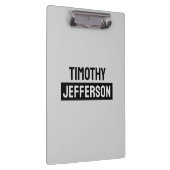 Elegant Modern Minimalist Own Name クリップボード (右)