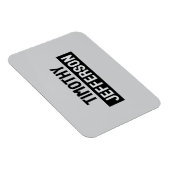 Elegant Modern Minimalist Own Name マグネット (右側)