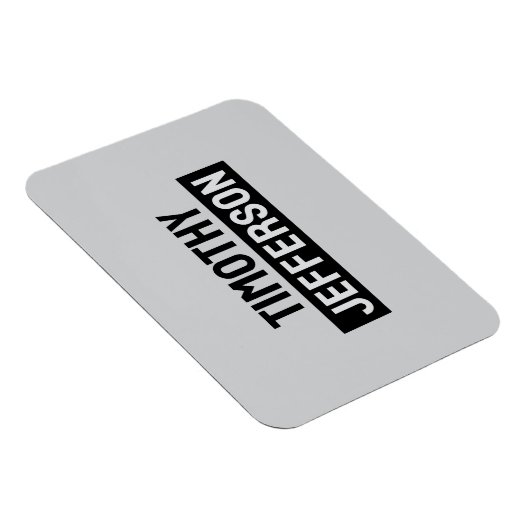 Elegant Modern Minimalist Own Name マグネット (右側)