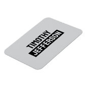 Elegant Modern Minimalist Own Name マグネット (左側)