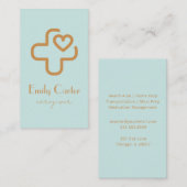 Elegant Modern Minimalist Professional Caregiver  名刺 (正面/裏面)