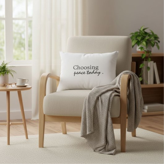 Elegant modern motivational quote Accent Pillow アクセントクッション