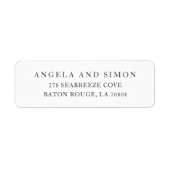 Elegant Modern Neutral Wedding ラベル (正面)