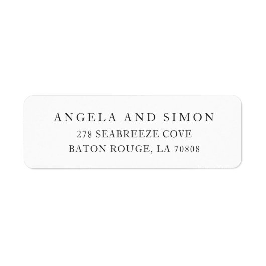 Elegant Modern Neutral Wedding ラベル (正面)