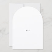 Elegant Modern Neutral Wedding 招待状 (裏面)