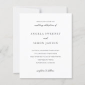 Elegant Modern Neutral Wedding Invitation (正面)