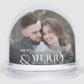Elegant Modern Newlyweds Keepsake Christmas (正面)