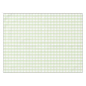 Elegant Modern Pastel Green Gingham Pattern Spring テーブルクロス (正面(横))