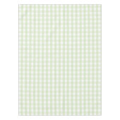 Elegant Modern Pastel Green Gingham Pattern Spring テーブルクロス (正面)
