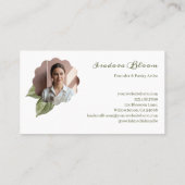 Elegant Modern Pastry Chef Bakery 3 Photo Collage 名刺 (裏面)