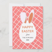Elegant Modern Patterns Happy Easter Photo シーズンカード (正面)