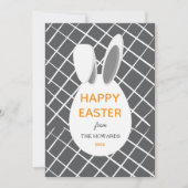 Elegant Modern Patterns Happy Easter Photo シーズンカード (正面)