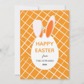 Elegant Modern Patterns Happy Easter Photo シーズンカード (正面)