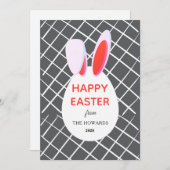 Elegant Modern Patterns Happy Easter Photo シーズンカード (正面/裏面)