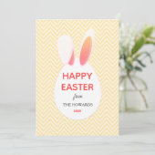 Elegant Modern Patterns Happy Easter Photo シーズンカード (スタンド正面)