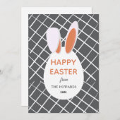 Elegant Modern Patterns Happy Easter Photo シーズンカード (正面/裏面)