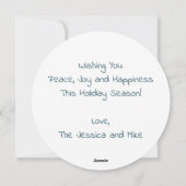 Elegant Modern Peace Gold Star Holiday Card シーズンカード (裏面)