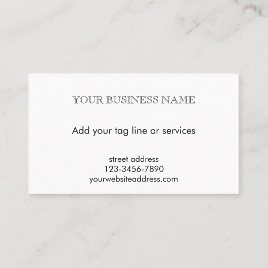 Elegant Modern Peach Custom Photo Template  名刺 (裏面)