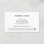 Elegant Modern Professional Loyalty Card 名刺 (裏面)