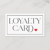 Elegant Modern Professional Loyalty Card 名刺 (正面)