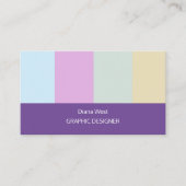 Elegant Modern Purple Business Card 名刺 (正面)