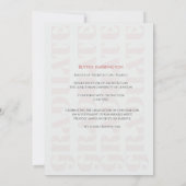 Elegant modern red black & grey graduation 案内状 (裏面)